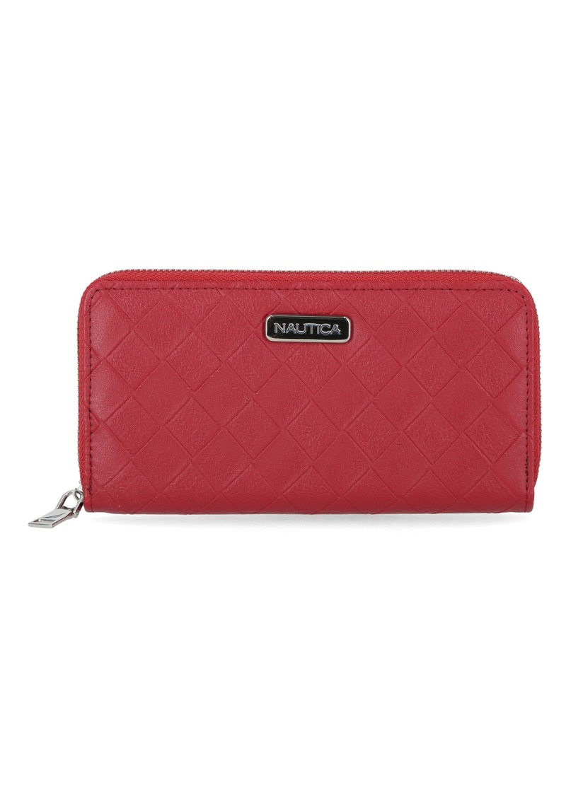 Nautica Woven Zip Wallet