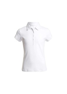 Nautica Girls' School Uniform Sensory-Friendly Short Sleeve Polo