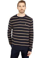 Nautica Sustainably Crafted Stripe Crew Neck Sweater