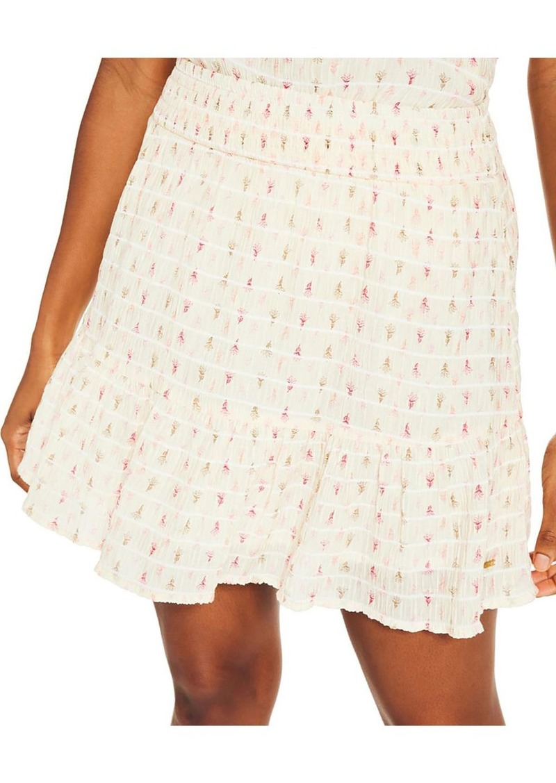 Nautica Womens Abstract Print Tiered A-Line Skirt