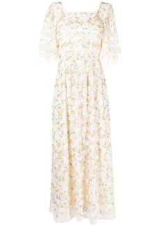 Needle & Thread floral embroidered maxi dress