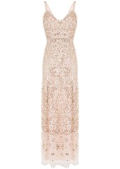 Needle & Thread sequin embellished ruffle trim gown