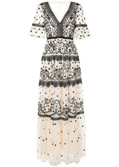 Needle & Thread tiered style embroidered dress