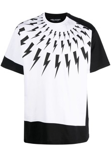 Neil Barrett lightning bolt-print cotton-jersey T-shirt