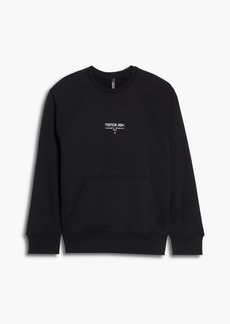 NEIL BARRETT - Printed cotton-fleece sweatshirt - Black - S