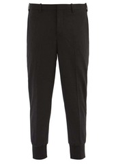 Neil Barrett Cropped-cuff tailored-gabardine trousers