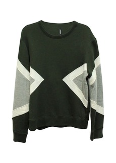 Neil Barrett Neoprene Geo Pattern Sweatshirt in Green Lyocell