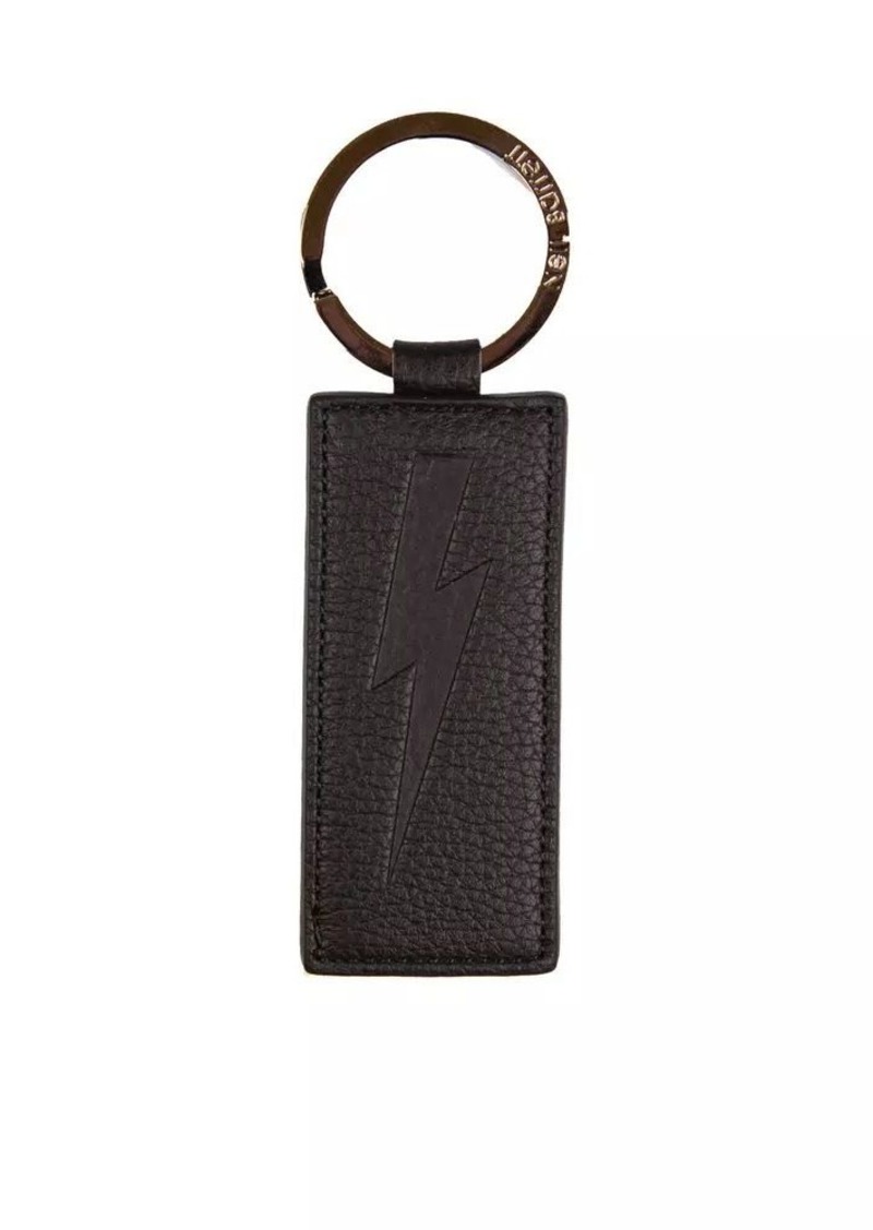 Neil Barrett Sleek Leather Keychain for Men's Men