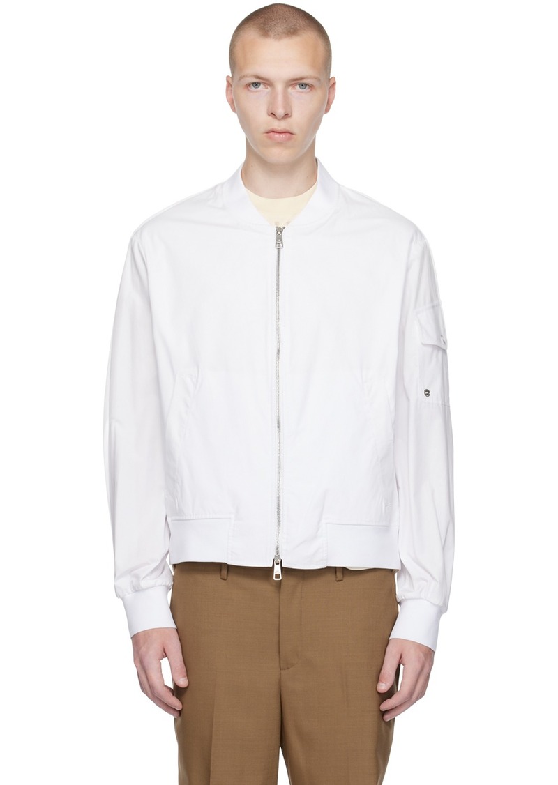 Neil Barrett White Bomber Shirt