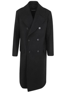 NEIL BARRETT WIDE SLIM DOUBLE-BREASTED LONG COAT CLOTHING