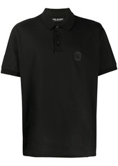 Neil Barrett short-sleeved logo patch polo shirt