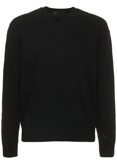 Neil Barrett Triangle Detail Wool Blend Sweater
