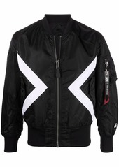 Neil Barrett triangle patch bomber jacket