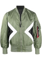 Neil Barrett triangle patch bomber jacket
