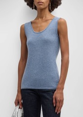 Neiman Marcus Cashmere Basic Tank Top