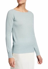 Neiman Marcus Cashmere Bateau-Neck Sweater