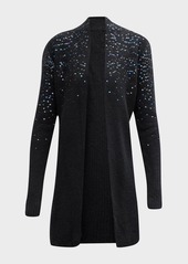 Neiman Marcus Cashmere Cardigan with Ombre Sequins