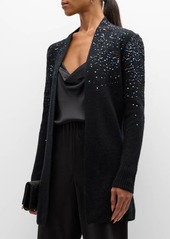 Neiman Marcus Cashmere Cardigan with Ombre Sequins