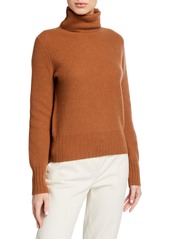 Neiman Marcus Cashmere Honeycomb Turtleneck Sweater