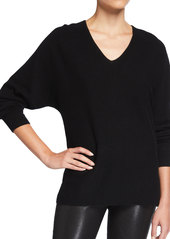 Neiman Marcus Long-Sleeve Dolman Cashmere Sweater
