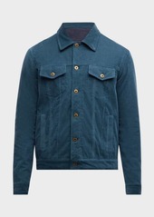 Neiman Marcus Men's Corduroy Trucker Jacket