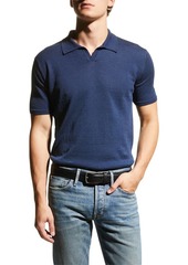 Neiman Marcus Men's Johnny Collar Polo Shirt