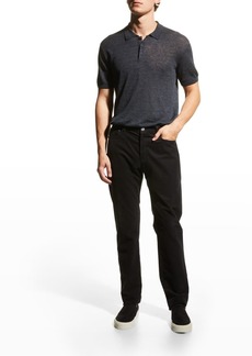 Neiman Marcus Men's Linen-Cotton Polo Shirt
