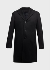 Neiman Marcus Men's Solid Cashmere Topcoat