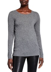 Neiman Marcus Modern Crewneck Cashmere Sweater