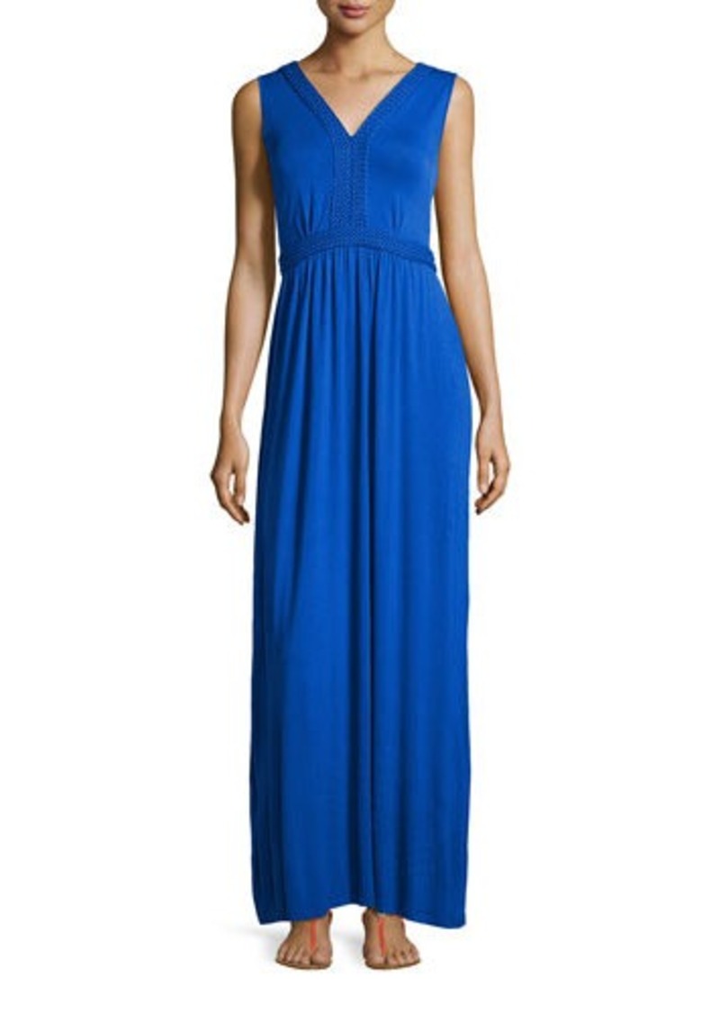 Neiman Marcus Neiman Marcus Braided Sleeveless Maxi Dress | Dresses