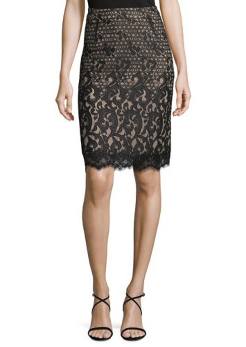 Neiman Marcus Neiman Marcus Lace Pencil Skirt | Skirts