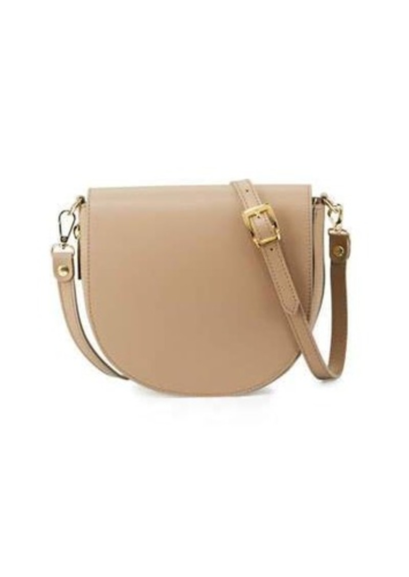 Neiman Marcus Neiman Marcus Leather Zip-Gusset Saddle Bag | Handbags