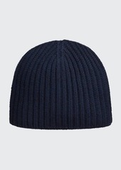 Neiman Marcus Men's Ribbed Cashmere Beanie Hat
