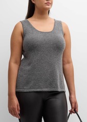 Neiman Marcus Plus Size Cashmere Tank Top 