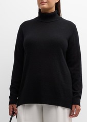 Neiman Marcus Plus Size Cashmere Turtleneck