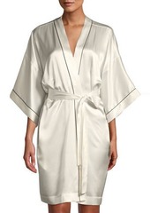 Neiman Marcus Silk Short Robe