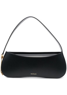 Neous logo-stamp leather shoulder bag