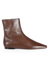 Neous Menea Square-Toe Leather Ankle Boots