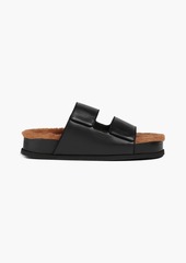 Neous - Dombai shearling-lined leather sandals - Black - EU 36