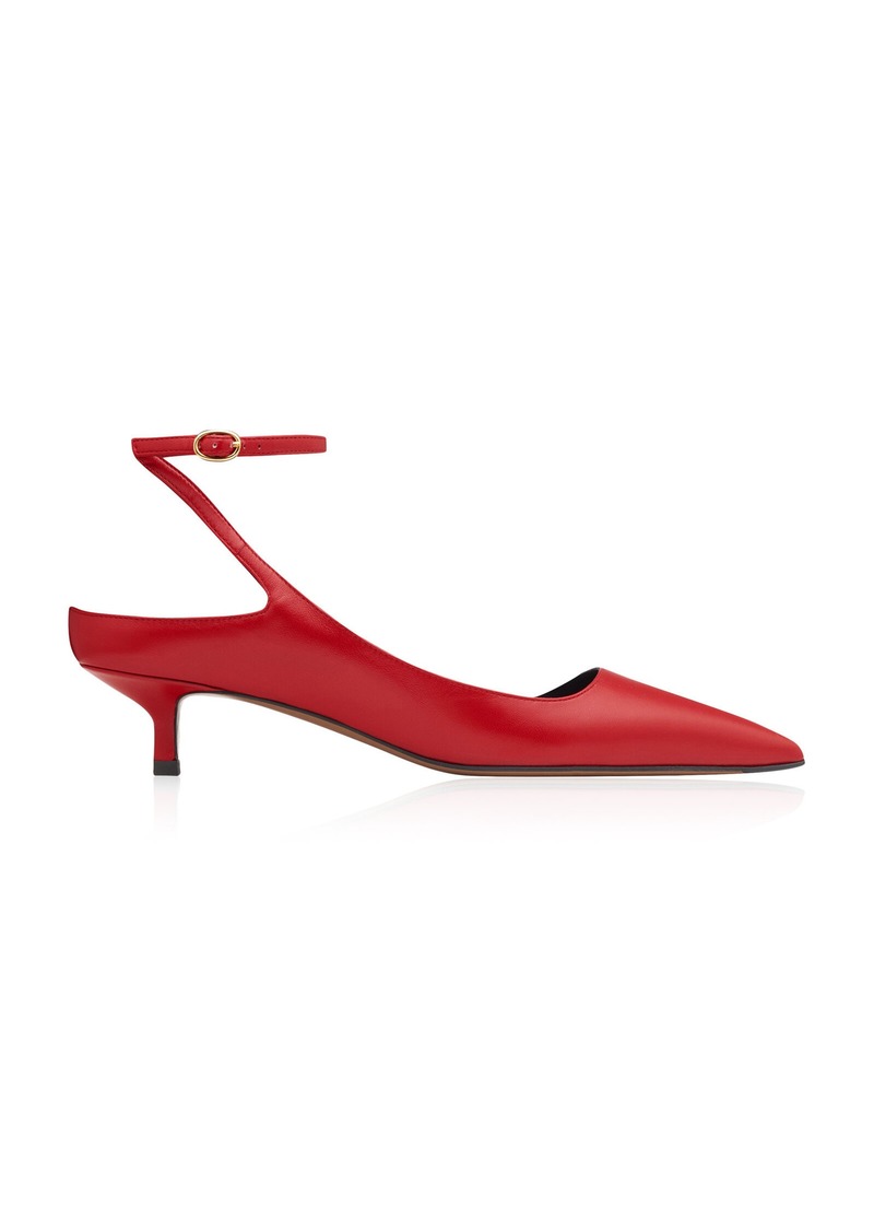 Neous - Fornax Kitten-Heeled Pumps - Red - IT 39 - Moda Operandi