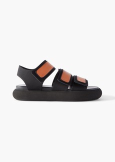 Neous - Octans leather and neoprene sandals - Black - EU 35