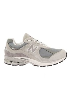 New Balance '2002R' Grey Low Top Sneakers with Logo Patch in Suede Leather Man