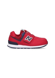 New Balance Bb Faux Leather & Mesh Sneakers