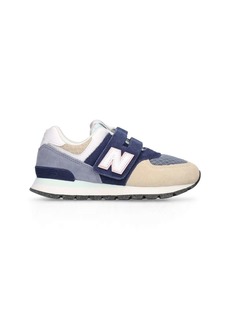 New Balance 574 Rugged Leather & Mesh Sneakers