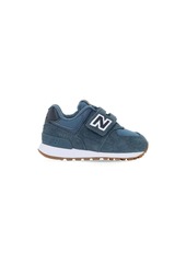 New Balance 574 Suede & Mesh Strap Sneakers