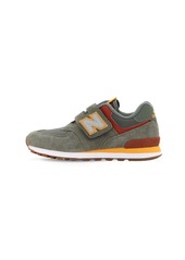 New Balance 574 Suede & Ripstop Strap Sneakers