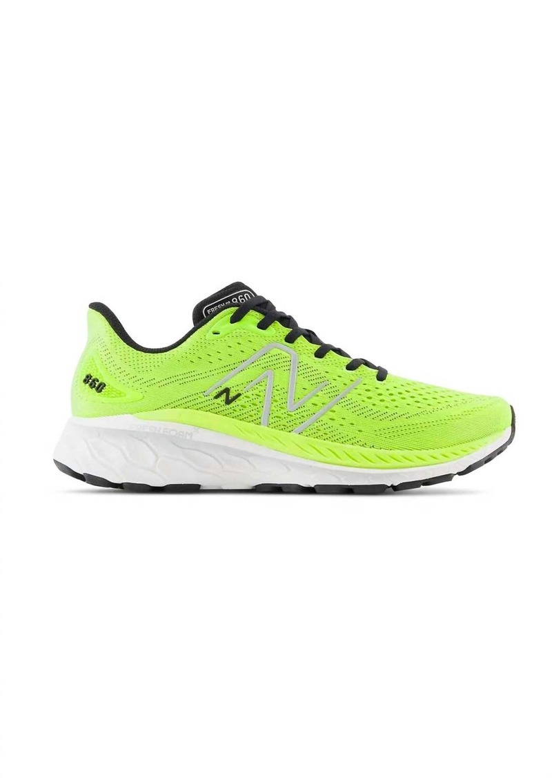 New Balance Men's Fresh Foam X 860 V13 Shoes Running Shoes In Pixel Green/black/silver Metallic