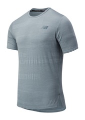 New Balance Q Speed Fuel Jacquard Performance T-Shirt in Athletic Grey at Nordstrom