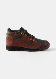 New Balance - Rainier Suede And Mesh High-top Trainers - Mens - Dark Brown