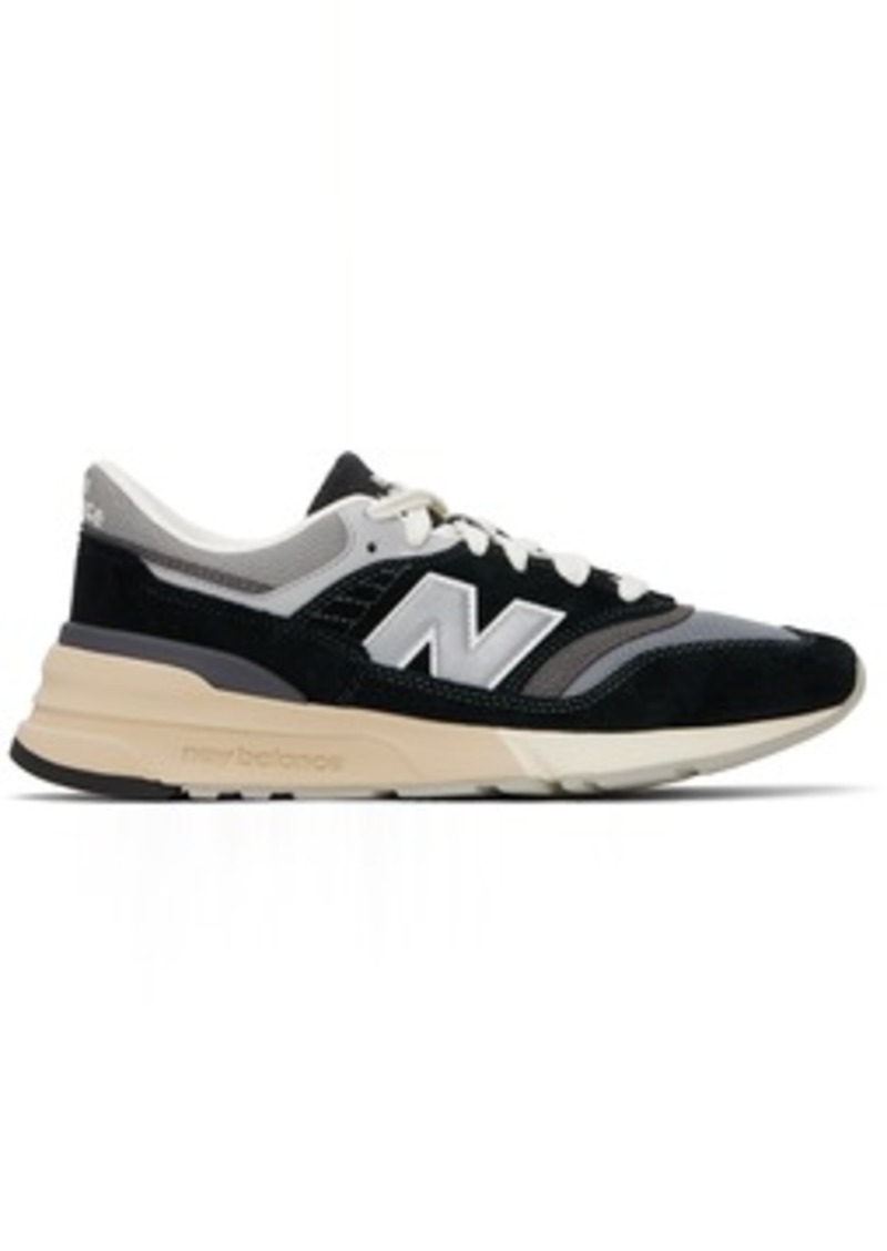 New Balance Black & Gray 997R Sneakers